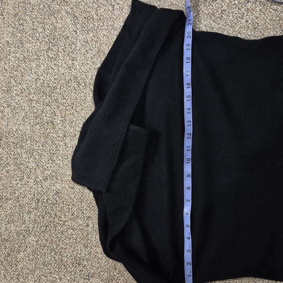 Pure Cashmere Black Turtleneck Sweater 100% Cashmere Size Large - Picture 4 of 5